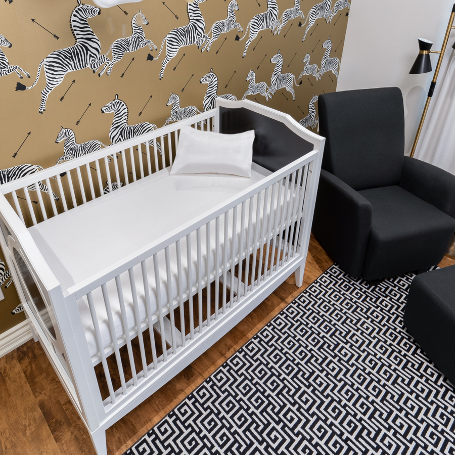 Vanilla - Plush Silk Crib Sheet lifestyle