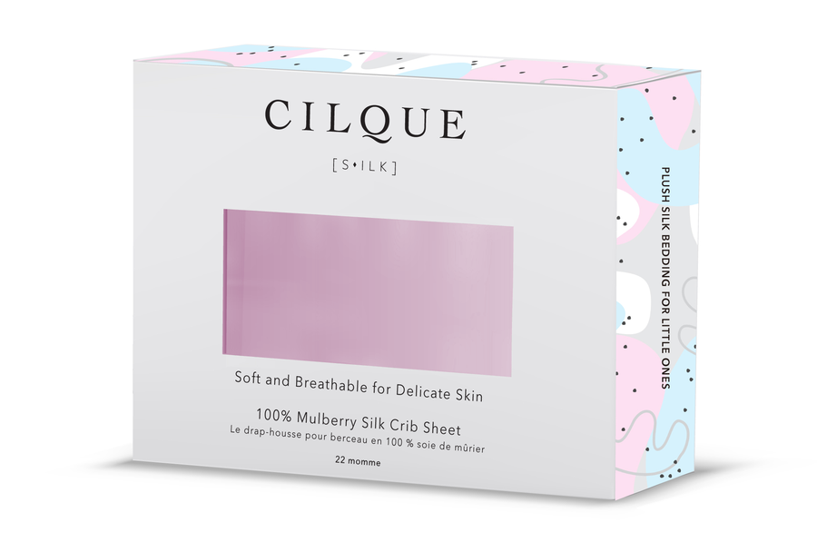Blush - Plush Silk Crib Sheet packaging
