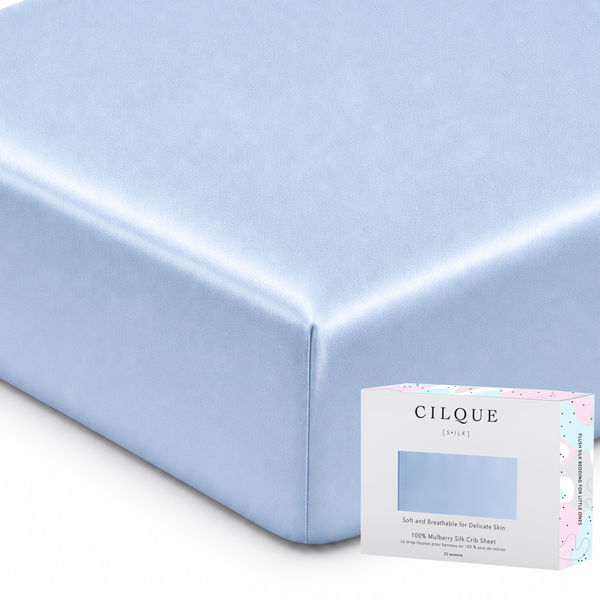 Blue — Plush Silk Crib Sheet