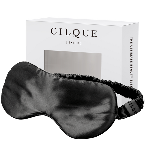 Black — 100% Silk Eye Mask