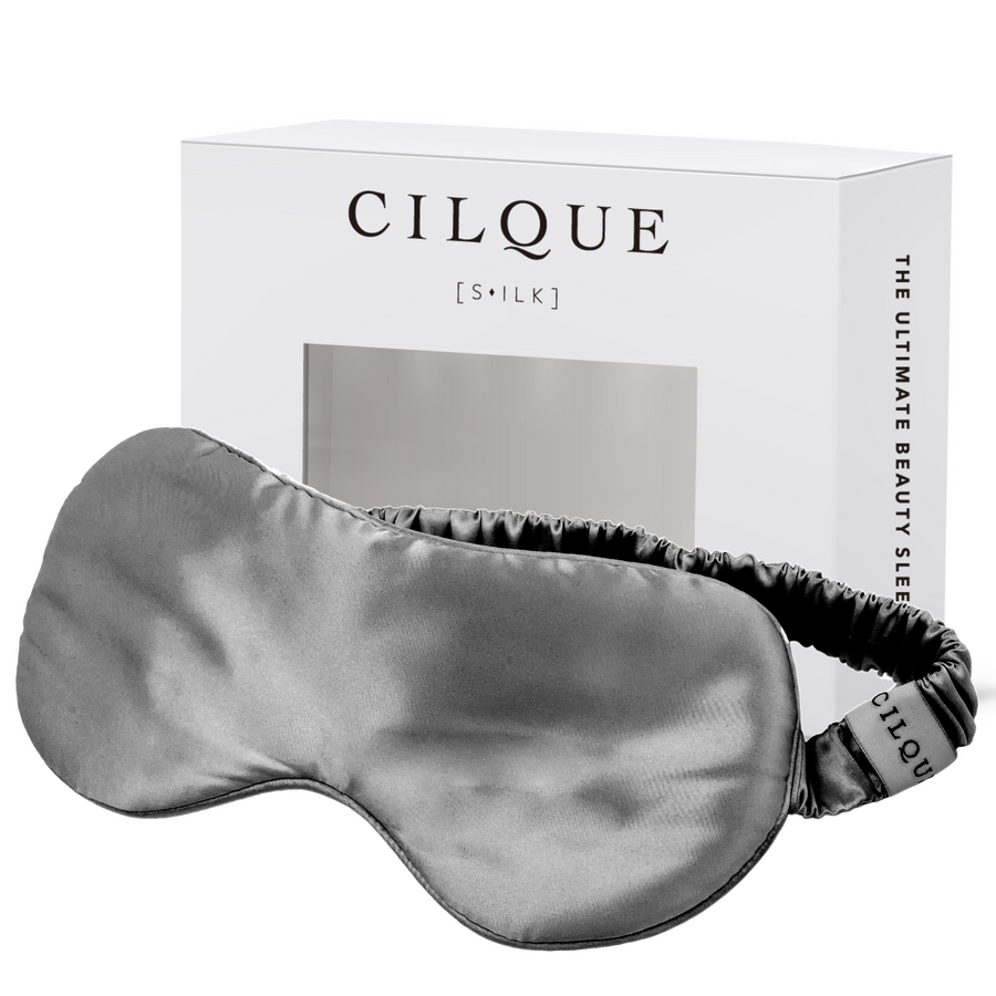 Charcoal - 100% Silk Eye Mask