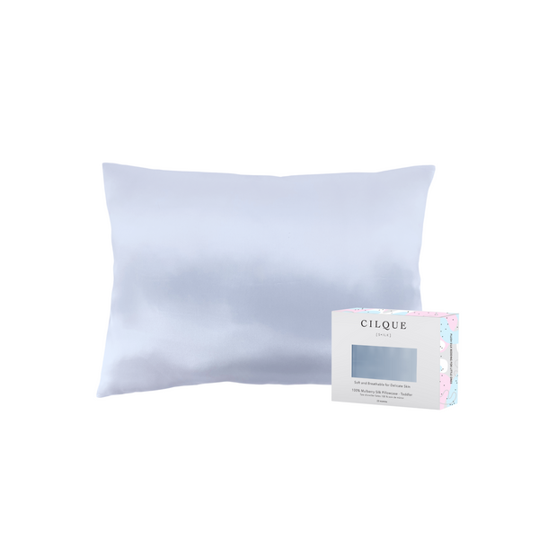 PLUSH SILK TODDLER PILLOWCASE - BLUE