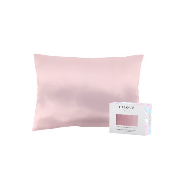 PLUSH SILK TODDLER PILLOWCASE - BLUSH